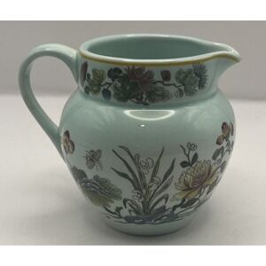 Adams Calyx Ware Ming Jade‎ Creamer English Ironstone Vintage Green